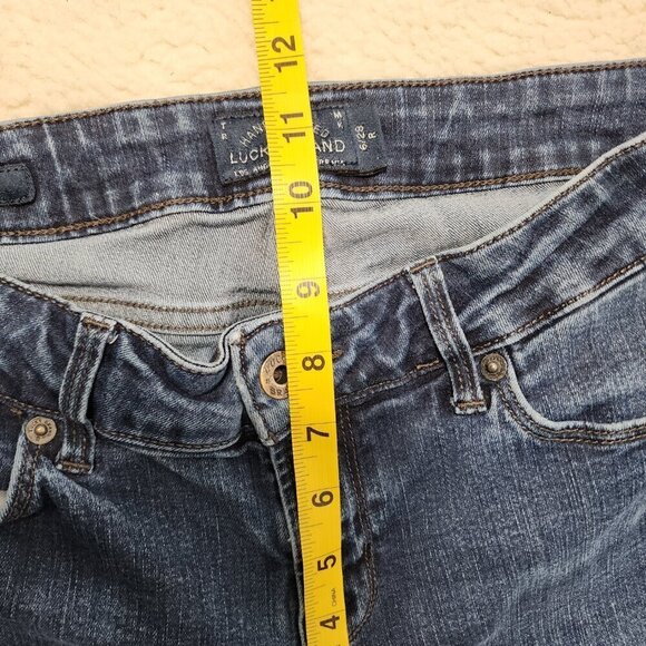 Lucky Brand Mid Rise Skinny Lolita Ankle Blue Dark Wash Jeans 6/28 (28x29) - Picture 7 of 8